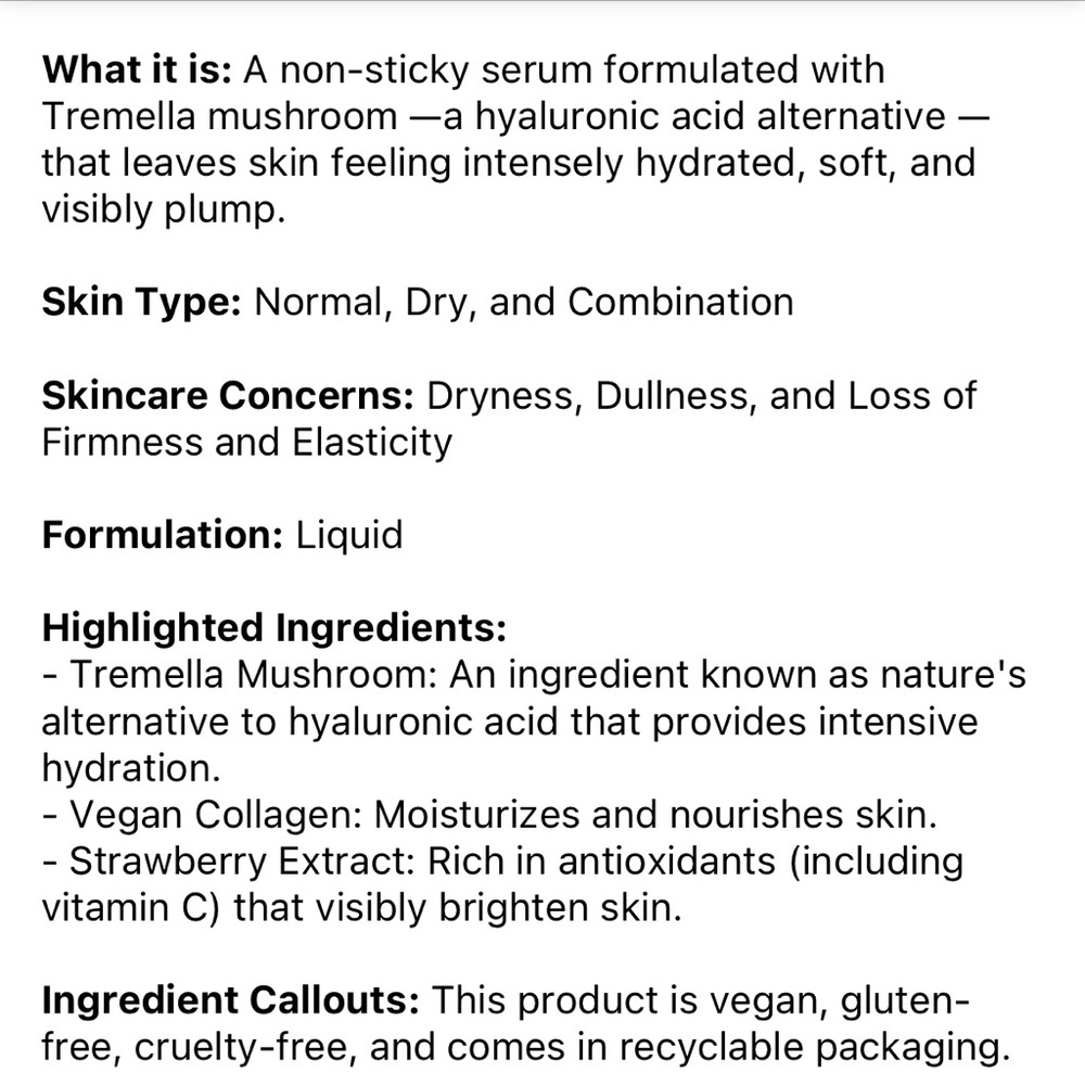 🌿 Herbivore CLOUD JELLY Plumping Hydration Serum - Picture 9 of 10